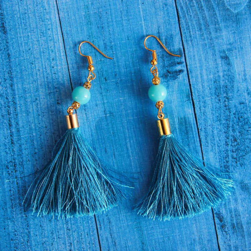 Blue Fancy Earrings