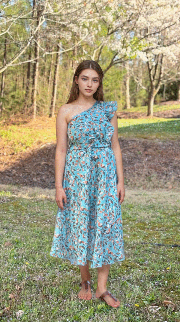 Timeless Charm Linen-Cotton Dress
