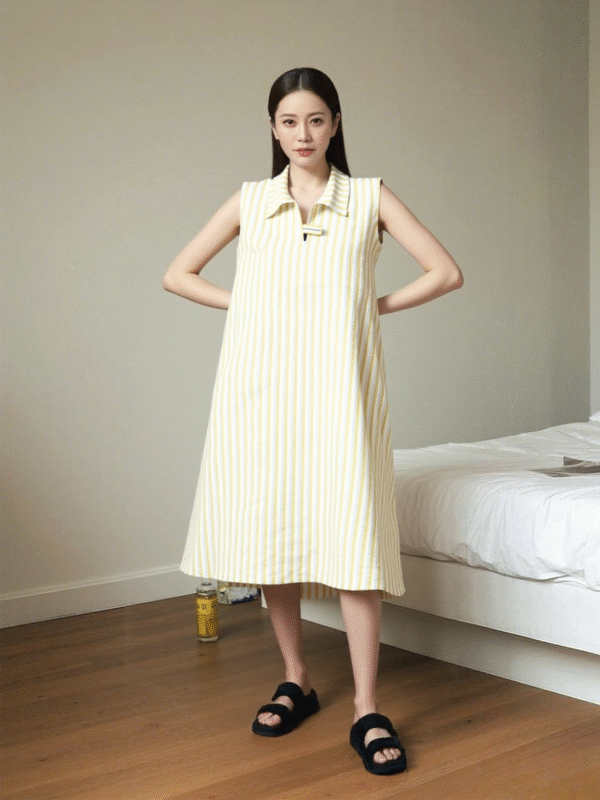 Linen A-line Dress