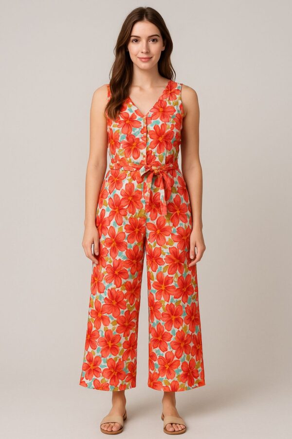 Spring Floral Jumpsuit